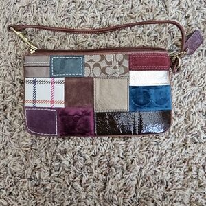Coach Patchwork Clutch in Multicolor Hues